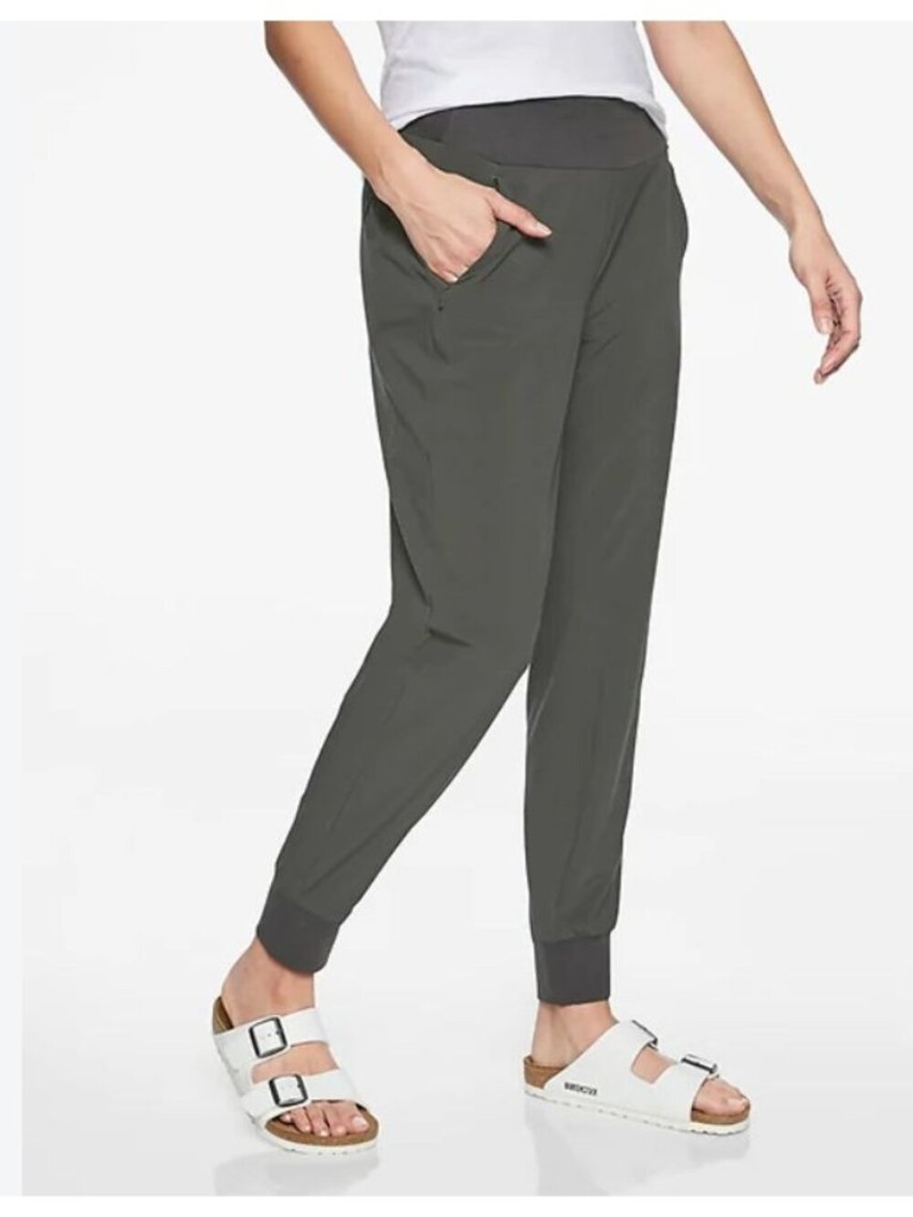 ATHLETA soho jogger in gray size 10 tall